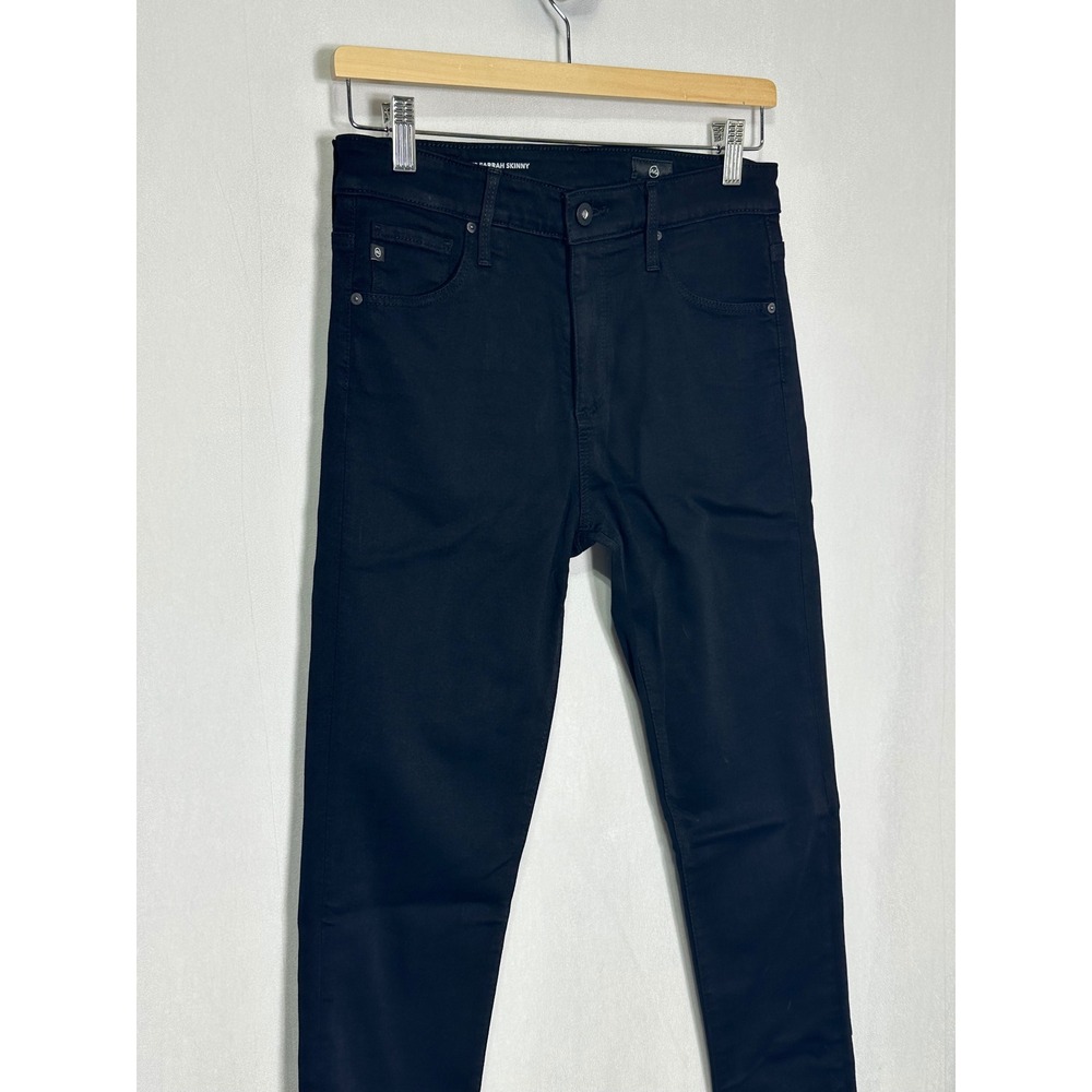 AG Adriano Goldschmied The Farrah Skinny High Rise Jeans Black 27R - Picture 3 of 6
